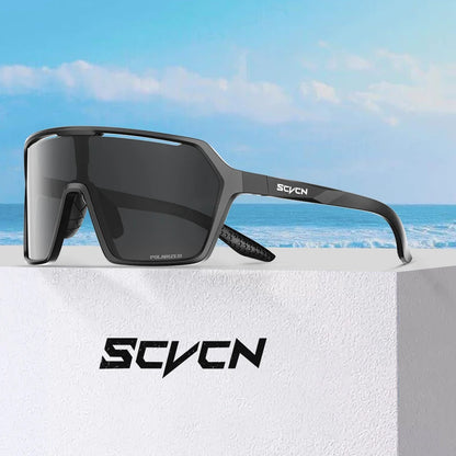 Scvcn Color Photochromic Sunglasses Cycling Glasses Sports for Men Mountain Bike Road Bicycle Fashion Eyewear Goggles UV400 MTB