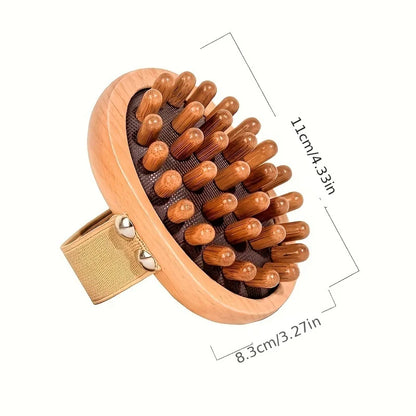 1pc Meridian Massage Brush Soft Manual Full Body Gua Sha Massager Head Abdomen Leg Body Relaxation Home Use Anti-Fatigue