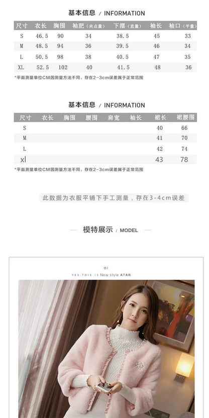 Jacket Women Faux Fur Coat Autumn And Winter Imitation Fur Short Coat Overcoat Women's Clothes Veste Femme