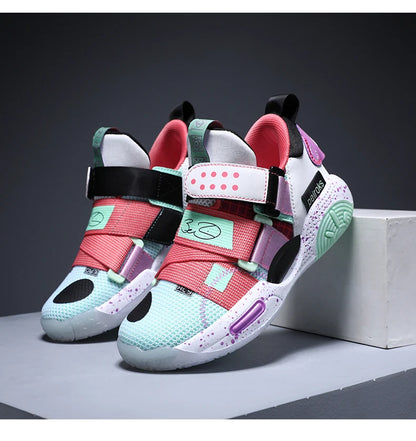 New Brand Children's Basketball Shoes For Boys Girls Non-slip Kids Sport Shoes Lightweight Outdoor Sneakers Trainers Footwear