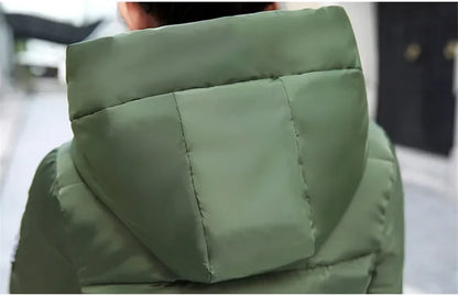 2025 New Winter Parkas Women Jacket Hooded Thick Warm Short Jacket Cotton Padded Parka Basic Coat Female Outerwear 5XL