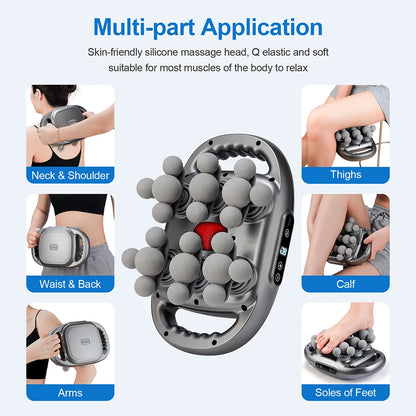 22-Head Fascia Gun High-Frequency Vibration Body Massage Gun Back and Waist Massager Neck Shoulder Massager Muscle masajeador