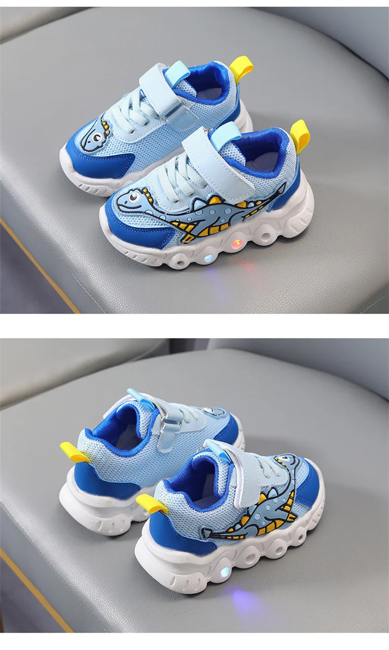 2023 New LED Children's Trainers Boys and Girls Tennis Shoes Sports Shoes for Toddlers Child Kids Sneakers