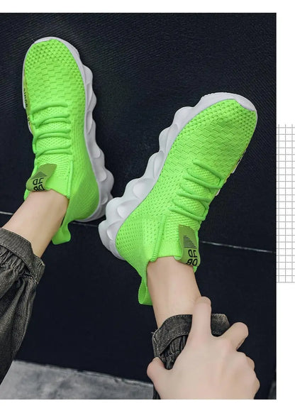 Unisex High Top Summer Casual Sneakes Chunky Breathable Men Outdoor Jogging Shoes Women Thick Sole Non-Slip Zapatillas New Color