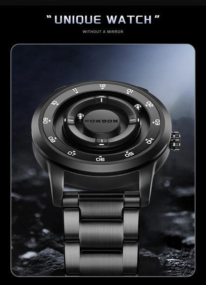 Foxbox 2025 Luxury Watches Men Creative Scrolling Beads Quartz Wristwatches Fashion Waterproof Magnetic Force Mens Watch Reloj