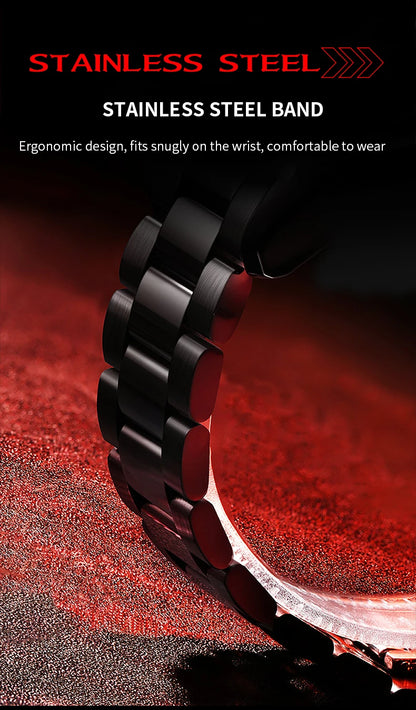 2025 New Watch Car Series Creative Rotating Quartz Movement Sports Style Black Stainless Steel Clock Men Couple Gift Wrist Watch