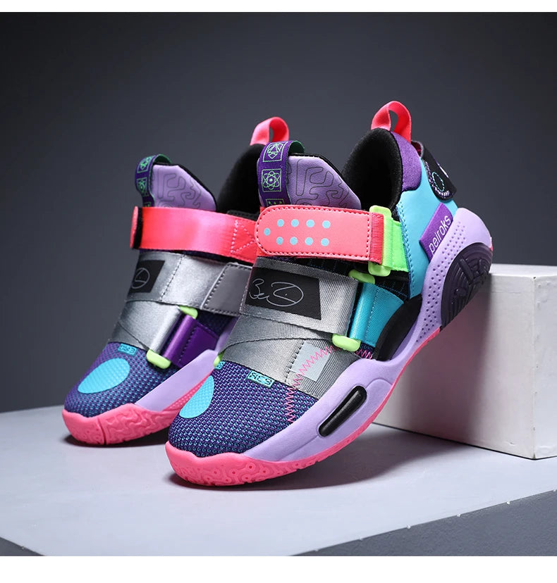 New Brand Children's Basketball Shoes For Boys Girls Non-slip Kids Sport Shoes Lightweight Outdoor Sneakers Trainers Footwear