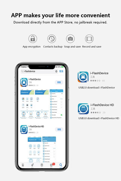 3-in-1 2TB Mobile Phone Usb Flash Drive 64g Push-pull Suitable For Apple Usb Flash Drive Large Capacity Android Computer Gift