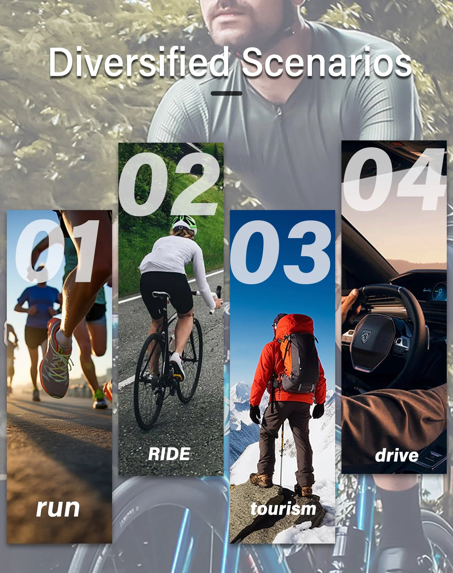 Outdoor Sport Sunglasses for Men Women Fashion Hiking Cycling Sun Glasses Goggles Male Shdes Anti Glare Mirror UV400