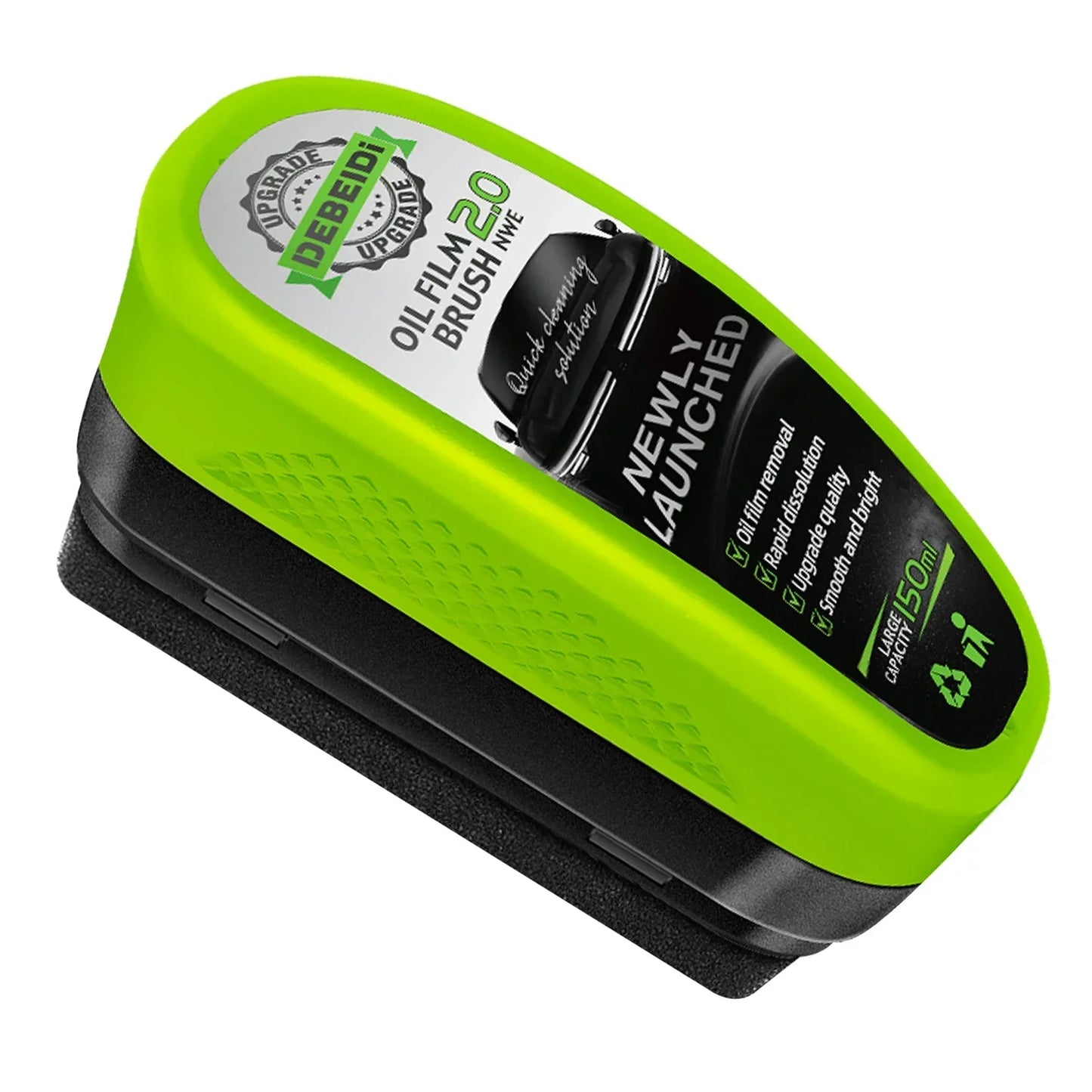 1Pc Car Glass Oil Film Wipe-front Windshield Side Window, Oil Removal, Dirt Removal, Coating, Crystal Plating, Strong Cleaning