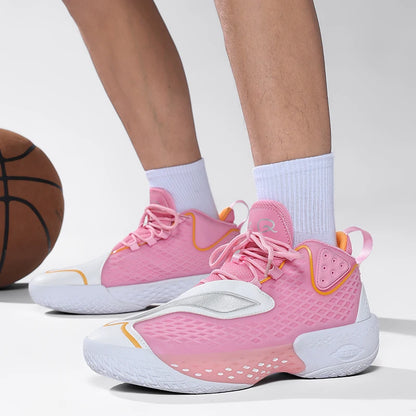 High-quality Men's Basketball Shoes Women Reflective Basketball Sneakers Men Outdoor Rubber Anti Slip Sports Training Shoes Male