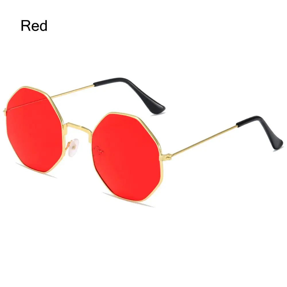 Trendy Sun Glasses UV400 Protection Sunglasses for Women Men's Shades Octagonal Polygon Retro Sunglasses