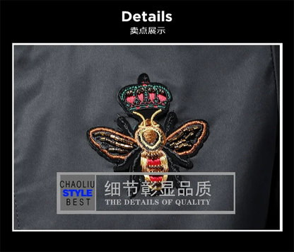 New Spring and Autumn Round Neck Baseball Jacket Men's Jacket Luxury Fashion Designer Casual Slim fit Coat  bomber jacket men