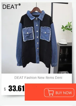 DEAT 2025 Winter New Items Imitation Colorful Long Coat For Women Faux Fur Suit Collar Long Sleeve Trench Jacket Female 11A05577