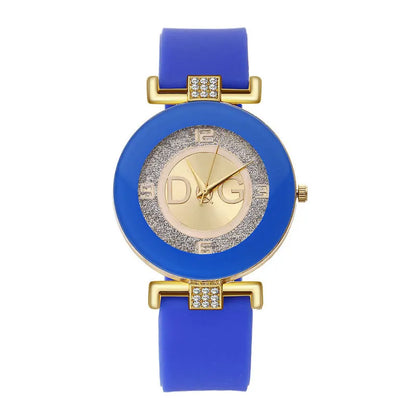 Simple Black White Quartz Watches Women Minimalist Design Silicone Strap Luxury Brand Wristwatch Big Dial Fashion Creative Watch