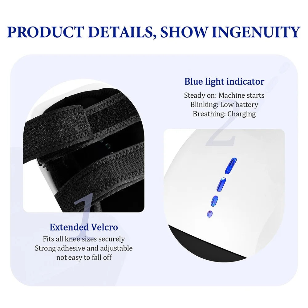 foreverlily Smart Cordless Knee Massager Vibration Air Pressure Knee Relaxing Massage Electric Elbow Shoulder Knee masajeador