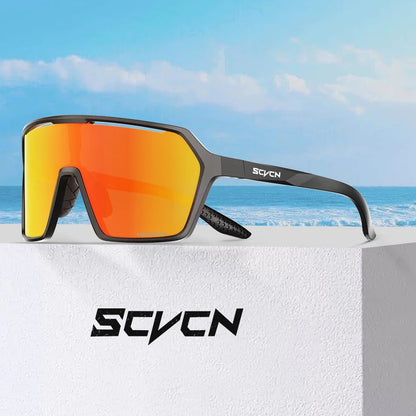 Scvcn Color Photochromic Sunglasses Cycling Glasses Sports for Men Mountain Bike Road Bicycle Fashion Eyewear Goggles UV400 MTB