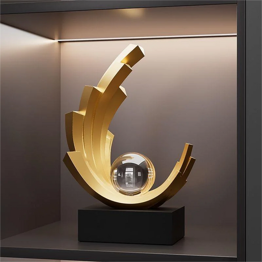 1Pc Collectible Figurine, Light Luxury Smooth Smooth Decoration Home Living Room Entrance Cabinet Tv Cabinet Decoration Housewarming Opening Gift