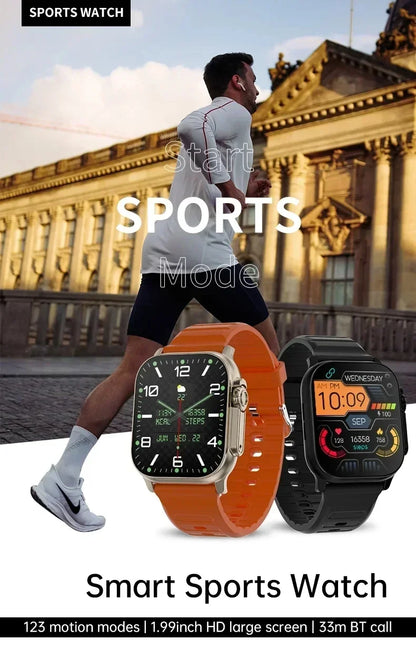 New Watch T800 Ultr 2 Smart Watch Men 49mm NFC Women GPS Track Bluetooth Call BT Music Games Wireless Charging Smartwatch