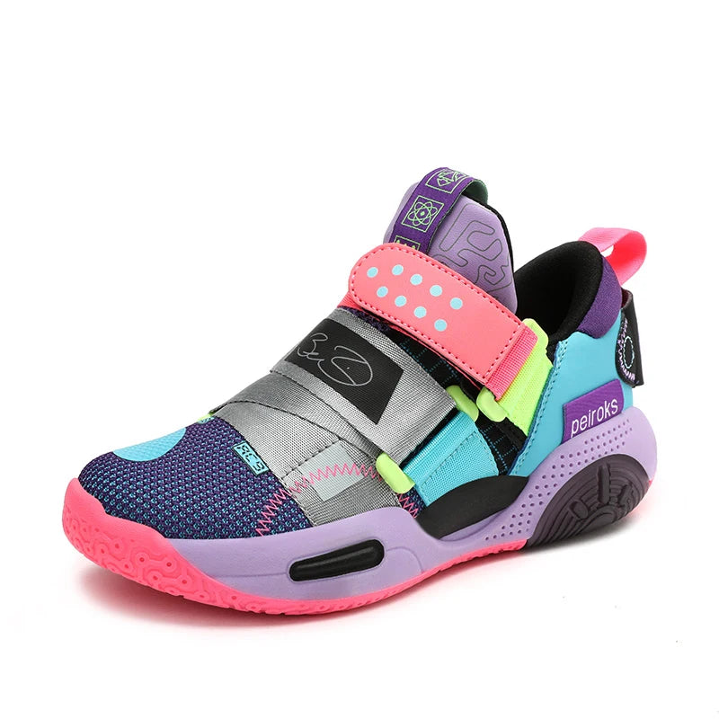 New Brand Children's Basketball Shoes For Boys Girls Non-slip Kids Sport Shoes Lightweight Outdoor Sneakers Trainers Footwear