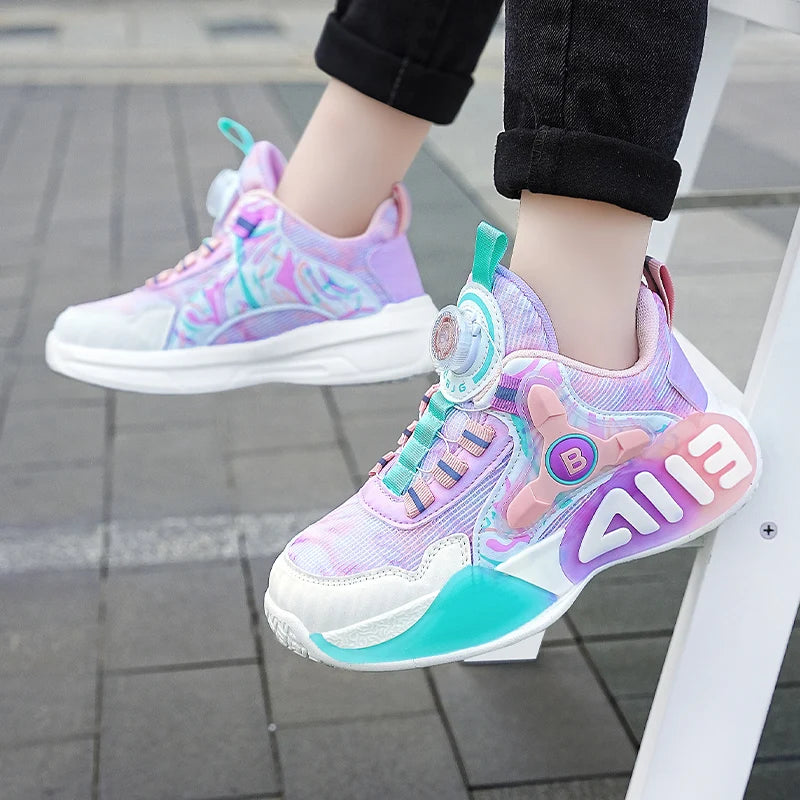 Children's Sports Shoes Flat Outdoor Sports Lightweight Casual Footwear Wear-resistant Comfortable Running Shoes for Kids