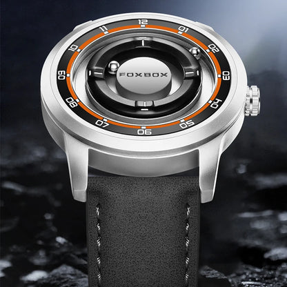 Foxbox 2025 Luxury Watches Men Creative Scrolling Beads Quartz Wristwatches Fashion Waterproof Magnetic Force Mens Watch Reloj