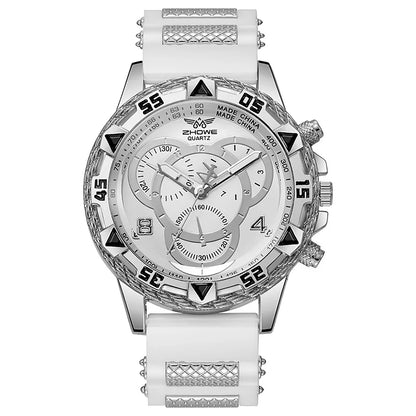 Men’s Watch Fashion Silicone Band Analog Quartz Wrist Watch Man Sports Watches