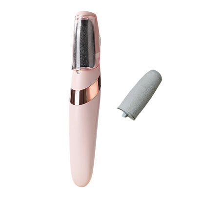 Electric Foot Scrubber, Portable and Easy to Carry, USB Rechargeable, Removes Dead Skin and Scrubs Feet, Replaceable Coarse and Fine Grinding Heads, Easily Creates Smooth Feet, Aids Personal Hygiene Care
