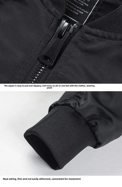 Men's Jacket Spring and Autumn Air Force MA1 Pilot Jacket Heavy Industry Embroidery Motorcycle American Fashion Baseball Jacket