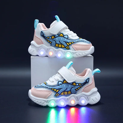 2023 New LED Children's Trainers Boys and Girls Tennis Shoes Sports Shoes for Toddlers Child Kids Sneakers