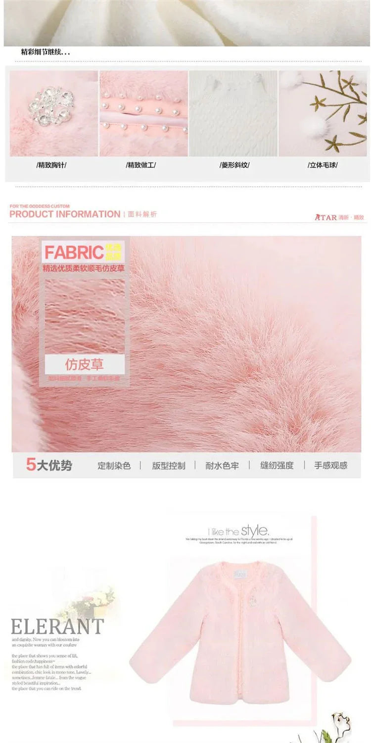 Jacket Women Faux Fur Coat Autumn And Winter Imitation Fur Short Coat Overcoat Women's Clothes Veste Femme