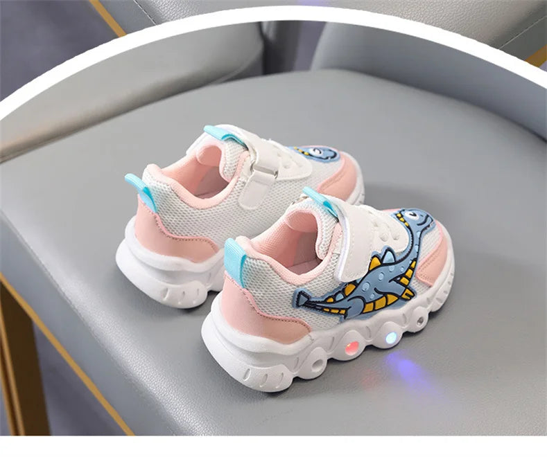 2023 New LED Children's Trainers Boys and Girls Tennis Shoes Sports Shoes for Toddlers Child Kids Sneakers