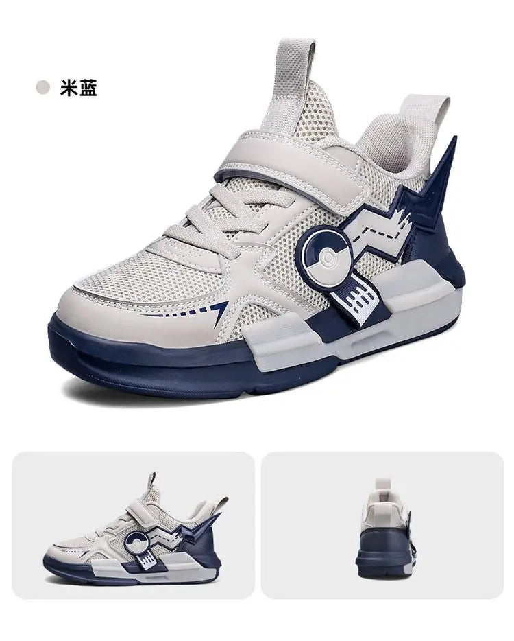 Pokemon Pikachu Children Sports Shoes Spring and autumn Fashion Anime Boy Sneakers Student Breathable Non-slip Running Shoe