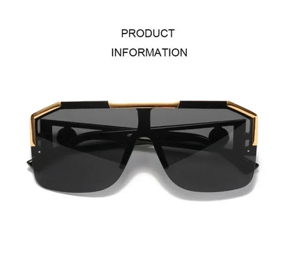 2025 Luxury Big Square Sunglasses Women Brand Designer Retro Blue Sun Glasses For Female Oversized Black Shades Oculos UV400