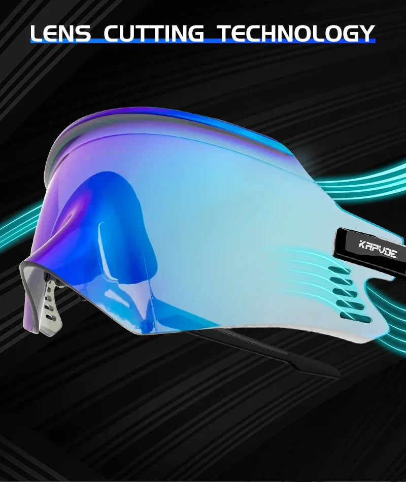 Kapvoe Cycling Sunglasses UV400 Protect Men Bike Sunglasses MTB Eyewear Outdoor Sport Goggles Bike Glasses Oculos De Ciclismo