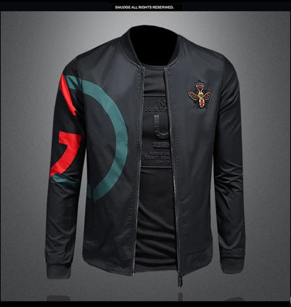 New Spring and Autumn Round Neck Baseball Jacket Men's Jacket Luxury Fashion Designer Casual Slim fit Coat  bomber jacket men