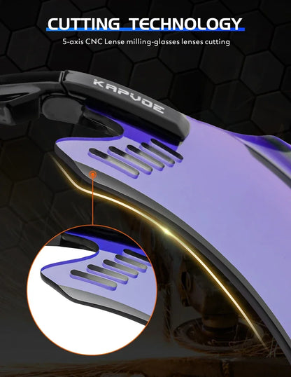 Kapvoe Cycling Sunglasses UV400 Protect Men Bike Sunglasses MTB Eyewear Outdoor Sport Goggles Bike Glasses Oculos De Ciclismo