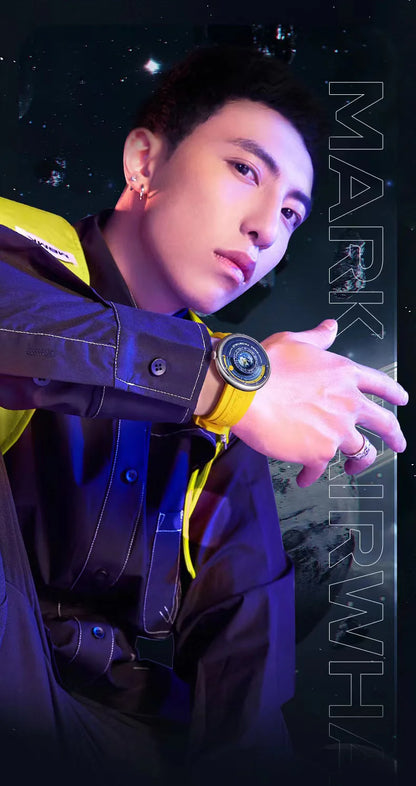 Mark Fairwhale 5700 Men's Watches Brand Silicone Strap Planet For Men Top Quartz Watch Reloj Hombre