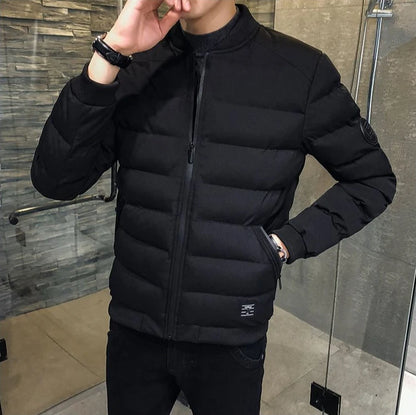 Baseball Jacket Man Warm Winter Quilted Padded Coat for Men Thick Luxury Padding Stylish Korean Reviews Many Casual Cheap Sale