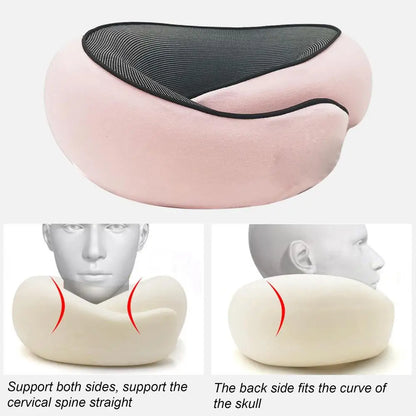 Memory Foam Neck Pillow Neck Support Pillow With Head Cushion Support Camping Neck Protect Soft Memory Foam Head Support