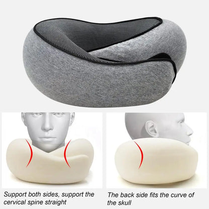 Memory Foam Neck Pillow Neck Support Pillow With Head Cushion Support Camping Neck Protect Soft Memory Foam Head Support