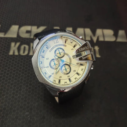 Top Brand Chronograph Watches Men Large Dial Multifunction Military Quartz Business Creative Sports Wristwatch Relogio Masculino