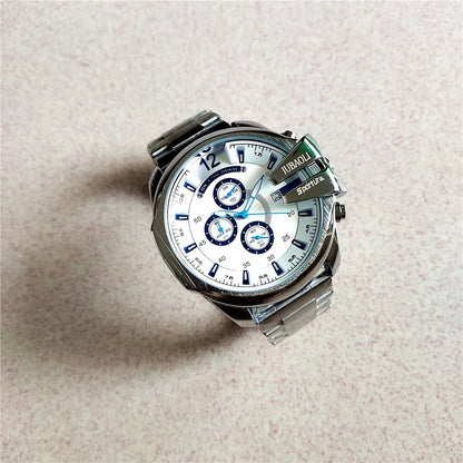 Top Brand Chronograph Watches Men Large Dial Multifunction Military Quartz Business Creative Sports Wristwatch Relogio Masculino