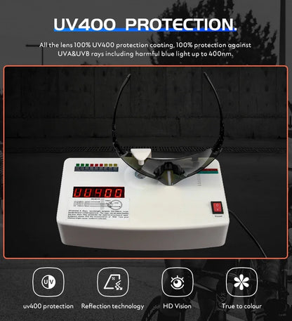 Kapvoe Cycling Sunglasses UV400 Protect Men Bike Sunglasses MTB Eyewear Outdoor Sport Goggles Bike Glasses Oculos De Ciclismo