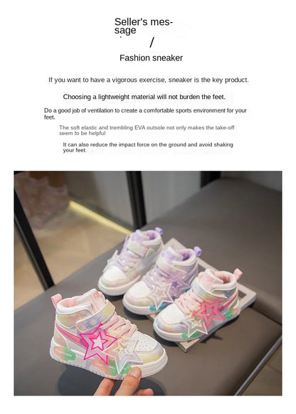 Spring Kids Shoes Fashion Classic Non-slip Children Sneakers 2024 Autumn New Walking Shoes for Girls Casual Outdoor