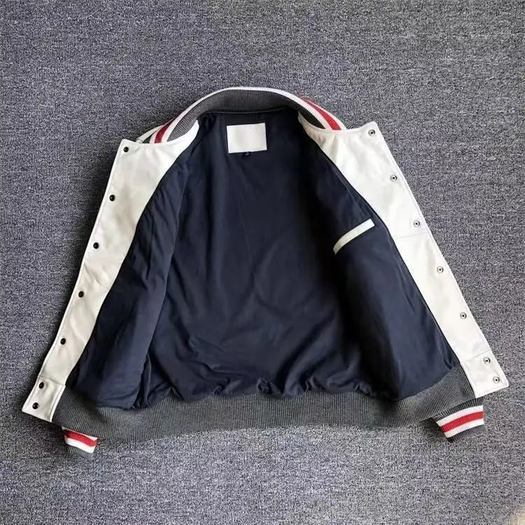 Streetwear Men Bomber Varsity Jackets Embroidery Pu Leather Jacket Baseball Motorcycle Coat Outerwear Winter Men Clothing Unisex