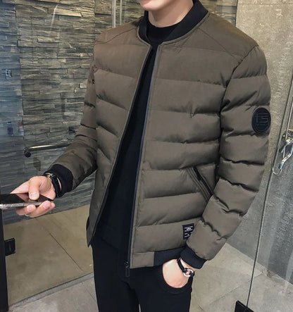 Baseball Jacket Man Warm Winter Quilted Padded Coat for Men Thick Luxury Padding Stylish Korean Reviews Many Casual Cheap Sale