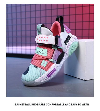 New Brand Children's Basketball Shoes For Boys Girls Non-slip Kids Sport Shoes Lightweight Outdoor Sneakers Trainers Footwear