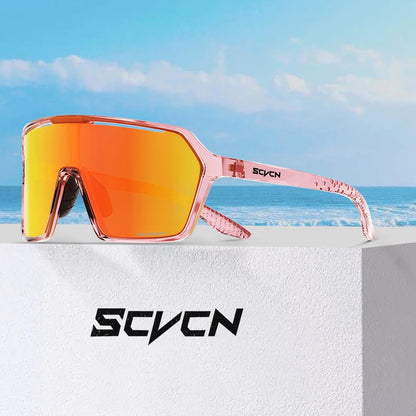 Scvcn Color Photochromic Sunglasses Cycling Glasses Sports for Men Mountain Bike Road Bicycle Fashion Eyewear Goggles UV400 MTB