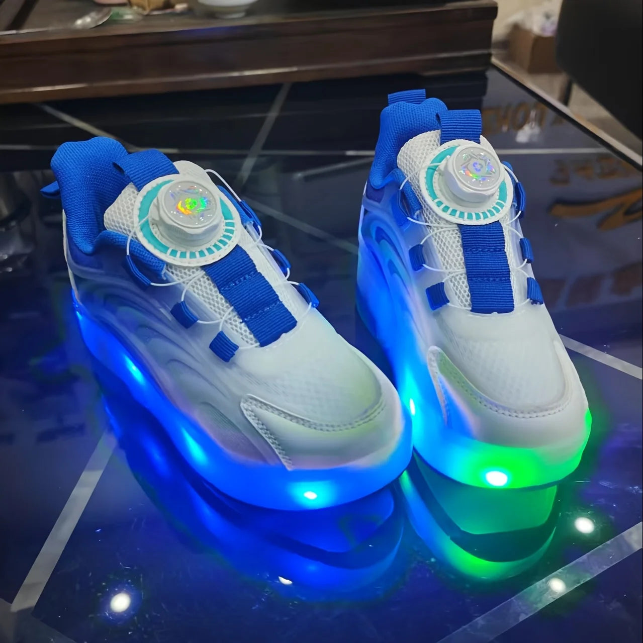 2 Wheels Children's Led Light Roller Skate Shoes Kids Boys Girls Glowing Sport Luminous Outdoor Sneakers Skateboard USB Charging